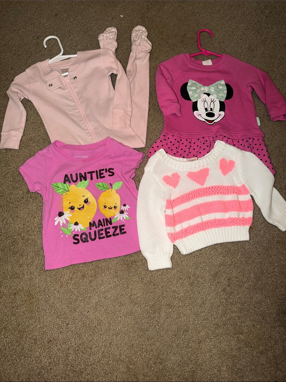 Girls Pink & White 12-18 month Mixed Bundle